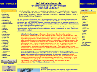 1001-ferienhaus.de website preview