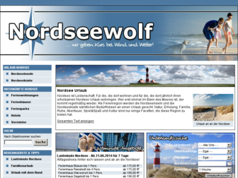 nordseewolf.de website preview