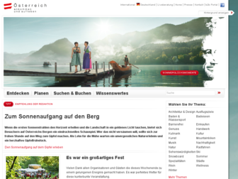 austria.info website preview