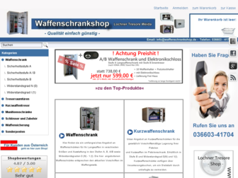 waffenschrankshop.de website preview