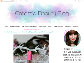 creamsbeautyblog.de website preview