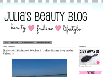 juliasbeautyblog-xo.blogspot.com website preview