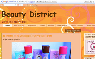 beauty-district.de website preview