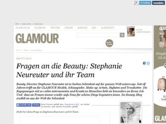 beauty-blog.glamour.de website preview