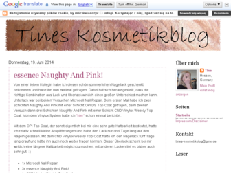 tines-kosmetik.blogspot.com website preview