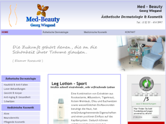 med-beauty-paderborn.de website preview