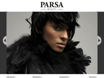 parsa-beauty.com website preview