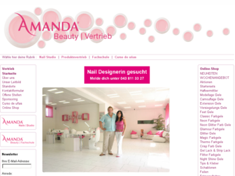 amanda-beauty.ch website preview