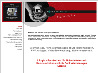 royla-security.de website preview