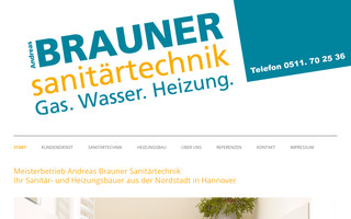 brauner-sanitaer.de website preview