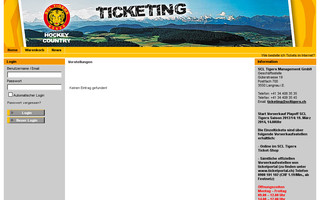 scltigers.showare.ch website preview