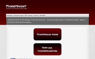 ticketsucht.com website preview