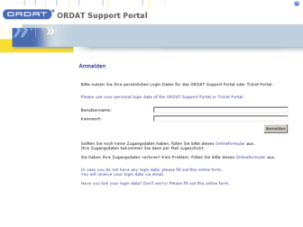 support.ordat.com website preview