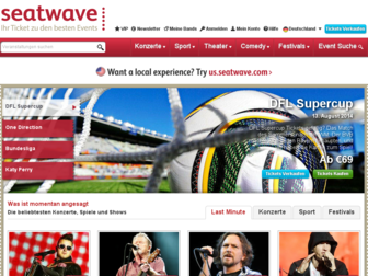 seatwave.de website preview