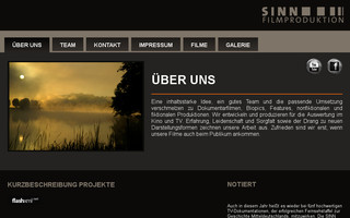 sinn-filmproduktion.de website preview