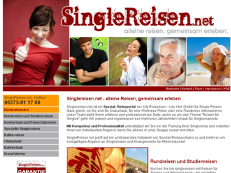 singlereisen.net website preview