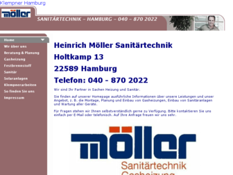 moeller-sanitaer.de website preview