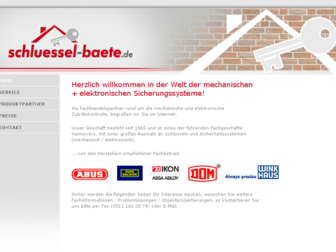 schluessel-baete.de website preview