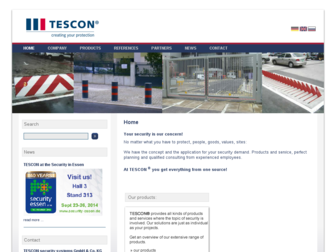 tescon-security.de website preview