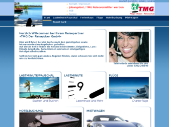 tmg-reisen.com website preview