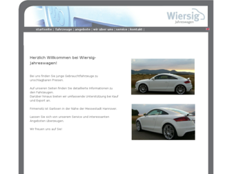 wiersig-jahreswagen.de website preview