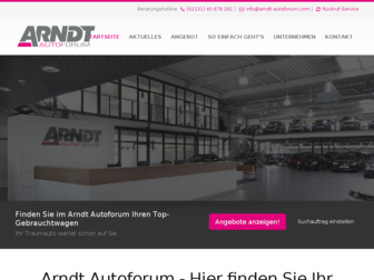 arndt-autoforum.com website preview