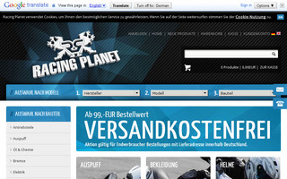 racing-planet.de website preview