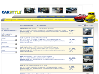 carstyle2.webauto-24.de website preview