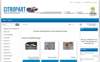 citropart-shop.de website preview
