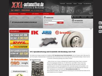 xxl-automotive.de website preview