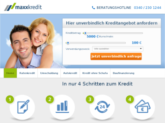 maxxkredit.de website preview