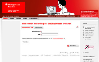 homebanking.sskm.de website preview