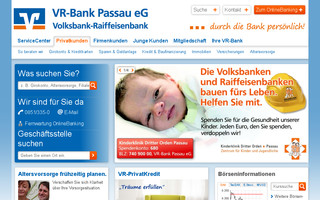 vr-bank-passau.de website preview