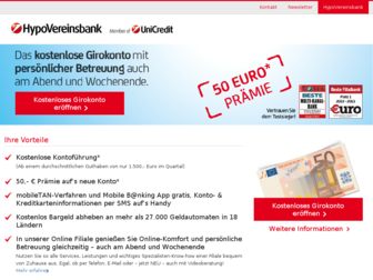 konto.hypovereinsbank.de website preview