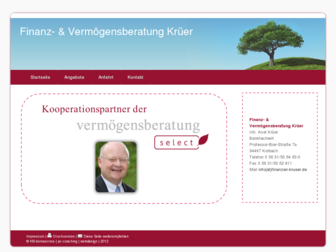 finanzen-krueer.de website preview