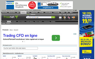 boerse.freenet.de website preview