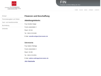 verwaltung.finanzen.uni-mainz.de website preview