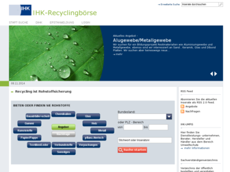 ihk-recyclingboerse.de website preview