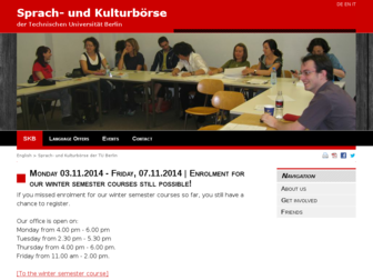 skb.tu-berlin.de website preview