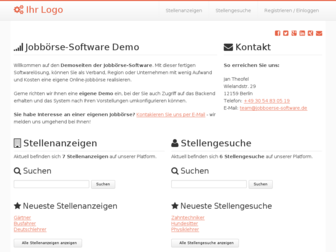 demo.xn--jobbrse-software-pwb.de website preview