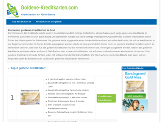 goldene-kreditkarten.com website preview