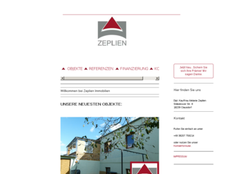 zeplien-immobilien.de website preview