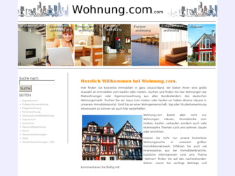 wohnung.com website preview