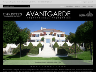 avantgardeproperties.com website preview