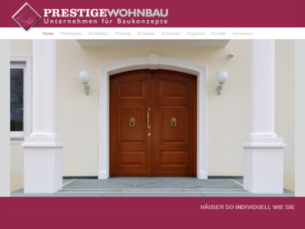 prestige-wohnbau.de website preview