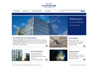condor-versicherungen.de website preview