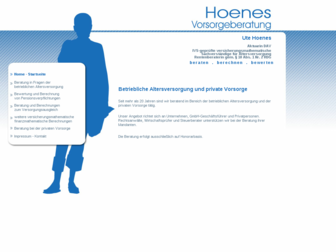 hoenes-vorsorge.de website preview