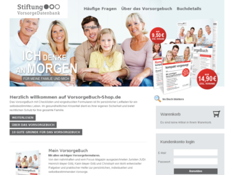 vorsorgebuch-shop.de website preview