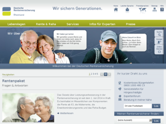 deutsche-rentenversicherung-rheinland.de website preview