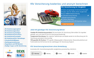kfz-versicherung-berechnen.eu website preview